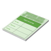 Bloc-note Pad de note de collation (préparation de repas) (Tourné)