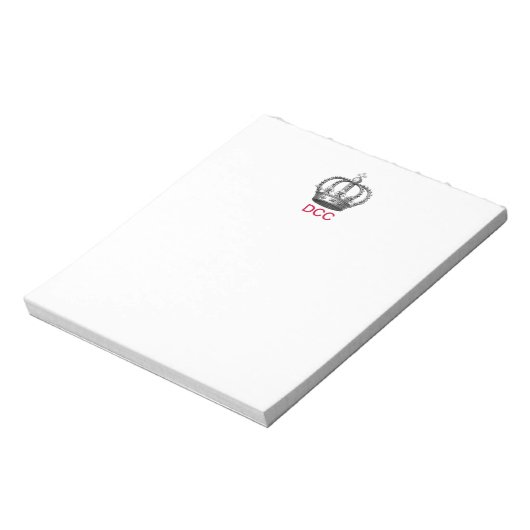 Bloc-note Pad de note de Corona monogramme (Tourné)