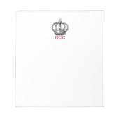 Bloc-note Pad de note de Corona monogramme (Devant)