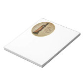 Bloc-note Pad de note de harpe Rose irlandaise (Tourné)