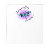 Bloc-note Pad de note de libellule KiniArt (Devant)