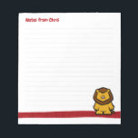 Bloc-note Pad de note de lion de la faune<br><div class="desc">Mettons-nous à l'aise la faune,  les dessins animaliers mignons pour colorer votre journée.</div>