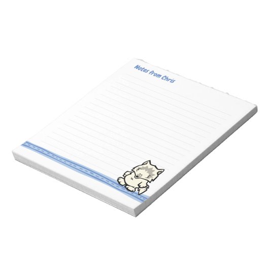 Bloc-note Pad de note de loup sauvage (Tourné)