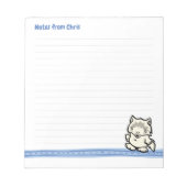 Bloc-note Pad de note de loup sauvage (Devant)