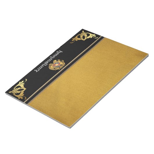 Bloc-note Pad de note de passage en arménien (Incliné)