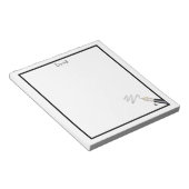Bloc-note Pad de note de stylo monogramme (Incliné)