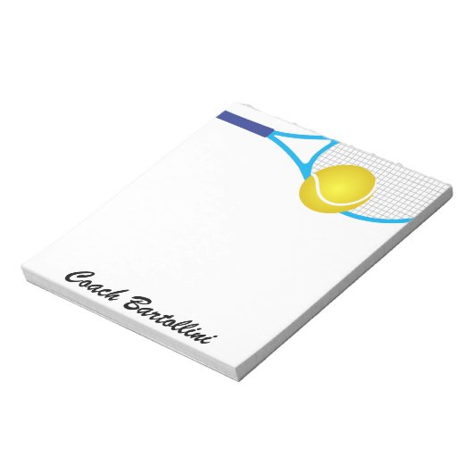 Bloc-note Pad de note de tennis scolaire - SRF (Tourné)