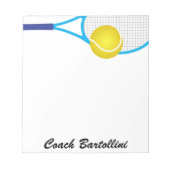 Bloc-note Pad de note de tennis scolaire - SRF (Devant)