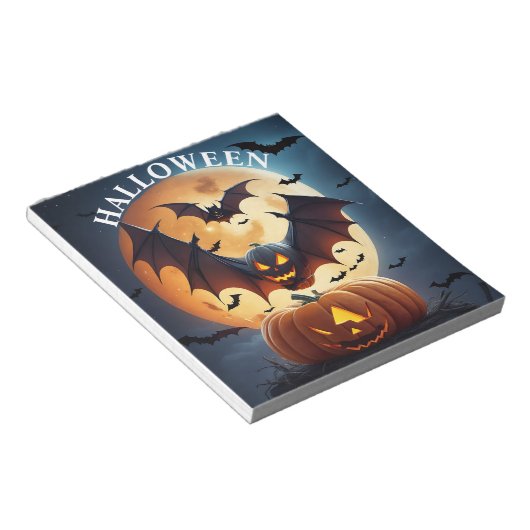 Bloc-note Pad de note d'Halloween (Incliné)