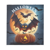 Bloc-note Pad de note d'Halloween (Devant)