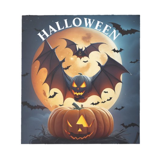 Bloc-note Pad de note d'Halloween (Devant)