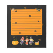 Bloc-note Pad de note d'Halloween (Devant)