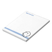 Bloc-note Pad de note d'ours polaire faunique (Tourné)