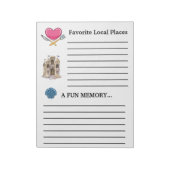 Bloc-note Pad de note du livre d'invités révisé (Tourné)