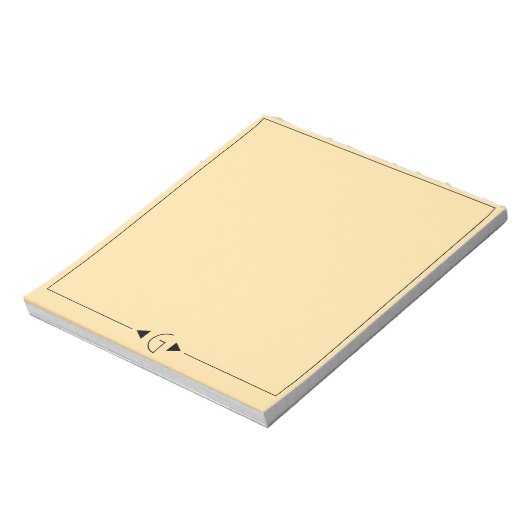 Bloc-note Pad de note initiale (Tourné)