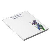 Bloc-note Pad de note Iris violet personnel (Incliné)