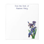 Bloc-note Pad de note Iris violet personnel (Devant)