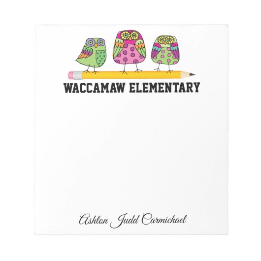 Bloc-note Pad de note scolaire petit (Devant)