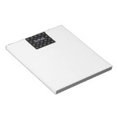 Bloc-note Pad de notes de Motif noir (Incliné)