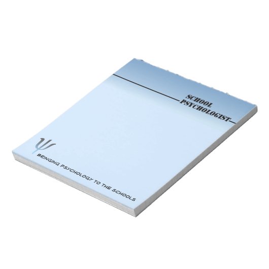 Bloc-note Pad de notes professionnelles du psychologue scola (Tourné)