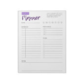 Bloc-note Pad de planification quotidienne (Tourné)