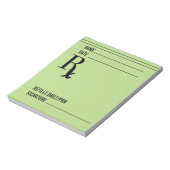 Bloc-note Pad d'ordonnance Rx n° 2 (Tourné)