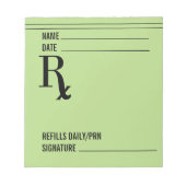 Bloc-note Pad d'ordonnance Rx n° 2 (Devant)