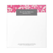 Bloc-note Pad floral personnalisable (Devant)