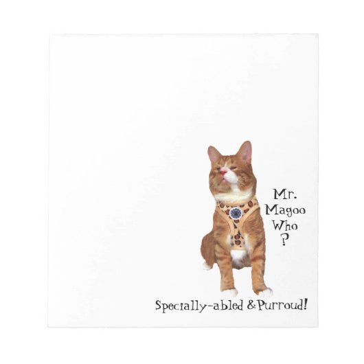 Bloc-note Pad spécial et Purroud (Devant)