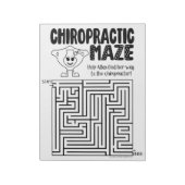 Bloc-note Page d'activité chiropratique, Chiropratique (Tourné)