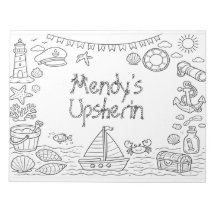 Page de coloriage upsherin nautique
