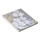 BLOC-NOTE PAGE DE NOTES PERSONNALISABLE BLEU OUGET-ME-NOTS (Incliné)