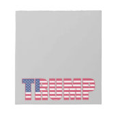 BLOC-NOTE PAGE DE NOTES TRUMP (Devant)