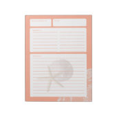 Bloc-note Page de recette Dollar de sable et dentelle (Tourné)