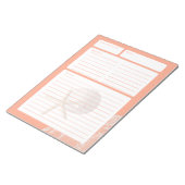 Bloc-note Page de recette Dollar de sable et dentelle (Incliné)