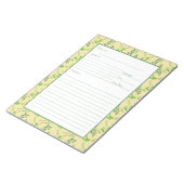 Bloc-note Page de recette pour Classeur Feuille de Herbe Ver (Incliné)