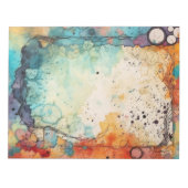 Bloc-note Page Fractionnements orange, Turquoise, couleur d' (Devant)