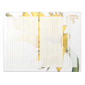 Bloc-note Page Recette de banane botanique (Devant)