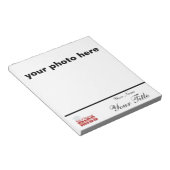 Bloc-note Pageant autograph pad - customize with your name (Incliné)