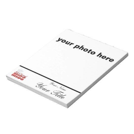 Bloc-note Pageant autograph pad - customize with your name (Tourné)