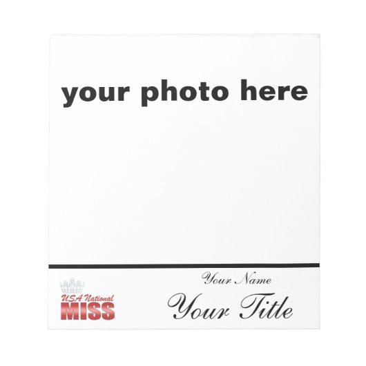 Bloc-note Pageant autograph pad - customize with your name (Devant)