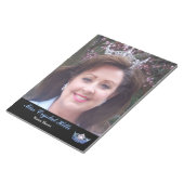 Bloc-note Pageant de style Miss America Pageant Crown Autogr (Incliné)