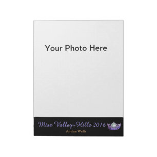 Bloc-note Pageant photo style Miss America Autographe