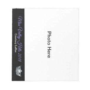 Bloc-note Pageant photo style Miss America Autographe