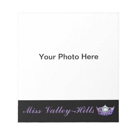 Bloc-note Pageant photo style Miss America Autographe (Devant)