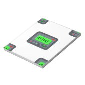 Bloc-note pager émoji (Tourné)