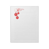Bloc-note Pages accessoires de classeur de recettes de fêtes (Tourné)