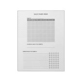 Bloc-note Pages de livres mensuelles simples et modernes Lir (Tourné)