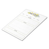 Bloc-note Pages de l'organisateur de recettes botaniques Her (Incliné)