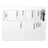 Bloc-note Pages de recette de base personnalisées vierges (Devant)